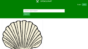 openclipart圖庫：scallop shell縮圖