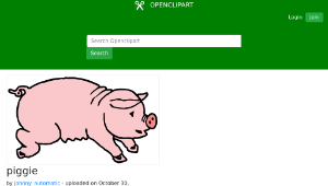openclipart圖庫：piggie-資源代表圖