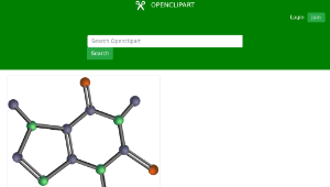 openclipart圖庫：Caffeine molecule