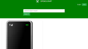 openclipart圖庫：smart phone縮圖