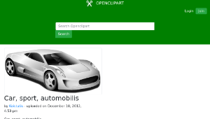 openclipart圖庫：Car, sport, automobilis縮圖