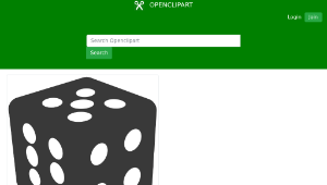 openclipart圖庫：Simple dice縮圖