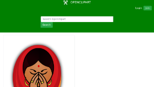 openclipart圖庫：Indian Woman-資源代表圖