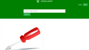 openclipart圖庫：screwdriver icon縮圖