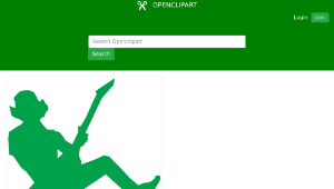openclipart圖庫：guitar hero