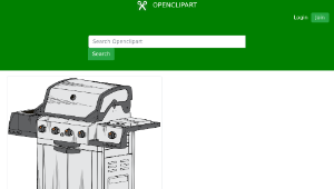 openclipart圖庫：barbeque grill-資源代表圖