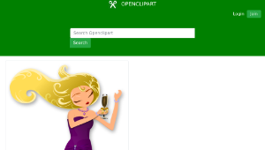 openclipart圖庫：Glamorous Lady Dancing