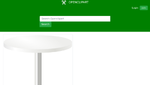 openclipart圖庫：pub table縮圖