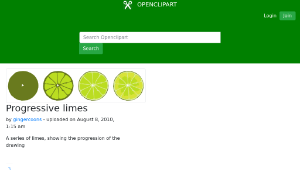 openclipart圖庫：Progressive limes縮圖
