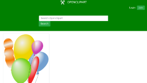 openclipart圖庫：Teddy Bear with Balloons-資源代表圖