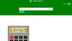 openclipart圖庫：Old Calculator-資源代表圖