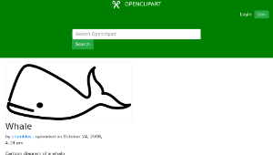 openclipart圖庫：Whale縮圖