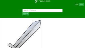 openclipart圖庫：Toy Sword縮圖