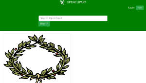 openclipart圖庫：laurel crown縮圖