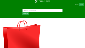 openclipart圖庫：Red bag縮圖