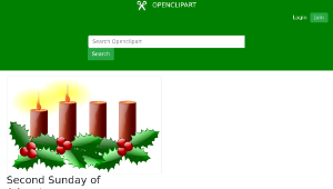 openclipart圖庫：Second Sunday of Advent-資源代表圖