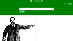 openclipart圖庫：Teddy Roosevelt-資源代表圖