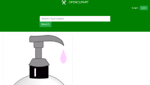 openclipart圖庫：Pink Liquid Soap縮圖