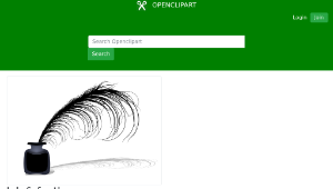 openclipart圖庫：Ink & feather縮圖