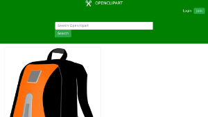 openclipart圖庫：Rucksack縮圖