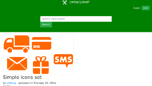 openclipart圖庫：Simple icons set縮圖