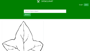 openclipart圖庫：ivy leaf 2