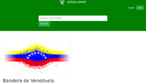 openclipart圖庫：Bandera de Venezuela縮圖