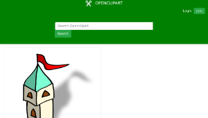 openclipart圖庫：RPG map symbols: tower縮圖