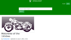 openclipart圖庫：Motorbike of the 1950ies縮圖