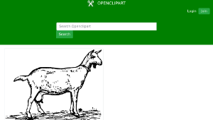 openclipart圖庫：goat 1縮圖