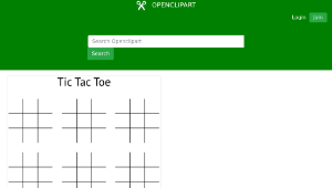 openclipart圖庫：Tic Tac Toe Board-資源代表圖