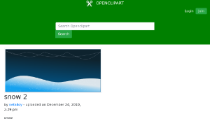 openclipart圖庫：snow 2縮圖
