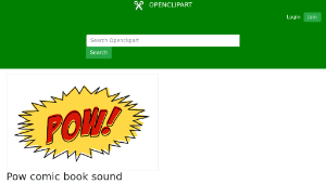 openclipart圖庫：Pow comic book sound effect no background縮圖