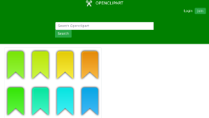 openclipart圖庫：Web Ribbon縮圖
