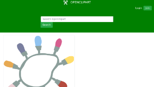 openclipart圖庫：Christmas lights loop縮圖