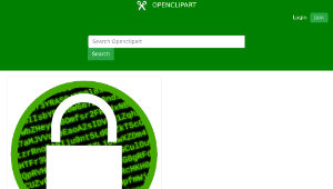 openclipart圖庫：Digital Encryption Icon縮圖