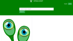 openclipart圖庫：Extraterrestrial Eye Plant-資源代表圖