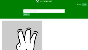 openclipart圖庫：MultiTouch-Interface Mouse-theme 3-fingers-Simple-Tap-資源代表圖