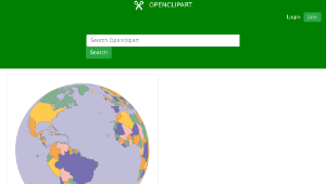 openclipart圖庫：Political Map Earth Globe-資源代表圖