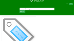 openclipart圖庫：Blue Tag
