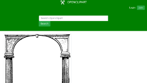 openclipart圖庫：Cool Columns Frame縮圖