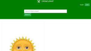 openclipart圖庫：Sun Emote縮圖