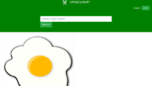 openclipart圖庫：Jajko (Sunny Side Up Egg)縮圖