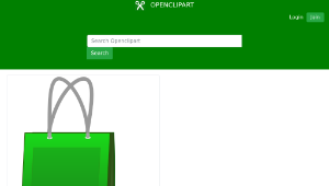 openclipart圖庫：Shopping Bag #2縮圖