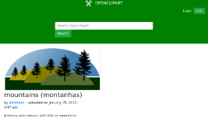 openclipart圖庫：mountains (montanhas)-資源代表圖