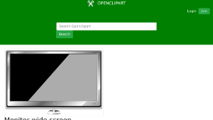 openclipart圖庫：Monitor wide screen-資源代表圖