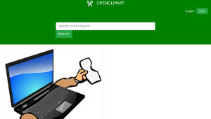openclipart圖庫：Walking Laptop-資源代表圖