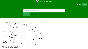 openclipart圖庫：Fine splatter-資源代表圖