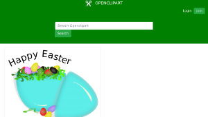 openclipart圖庫：Happy Easter縮圖