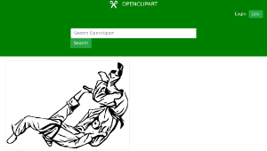 openclipart圖庫：Jiu-jitsu縮圖